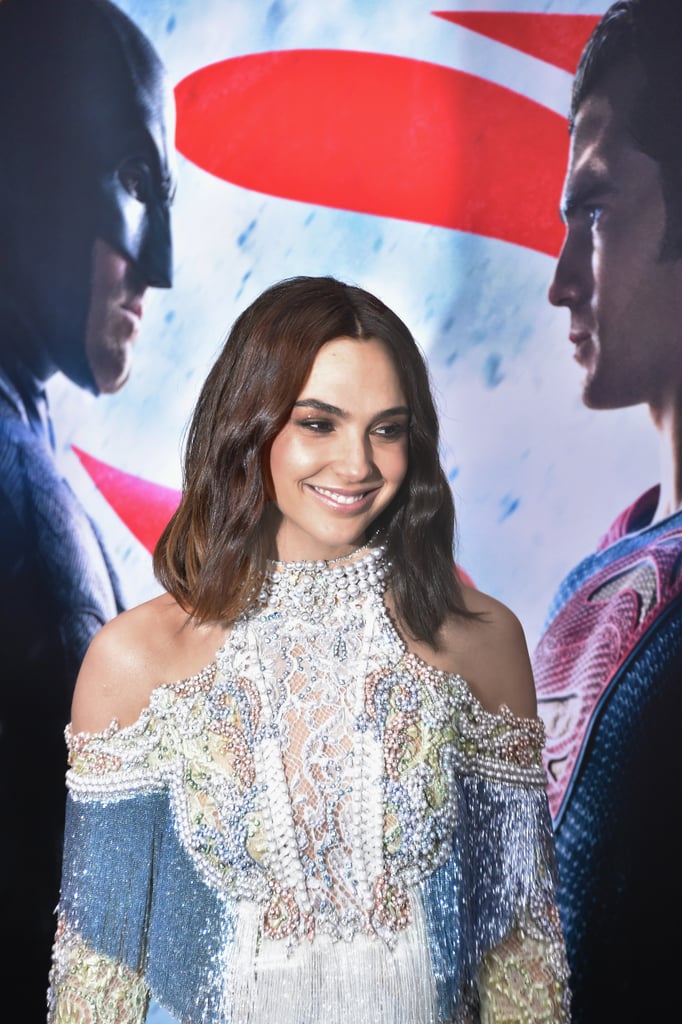 Gal Gadot Balmain Dress at Batman v Superman Premiere 2016