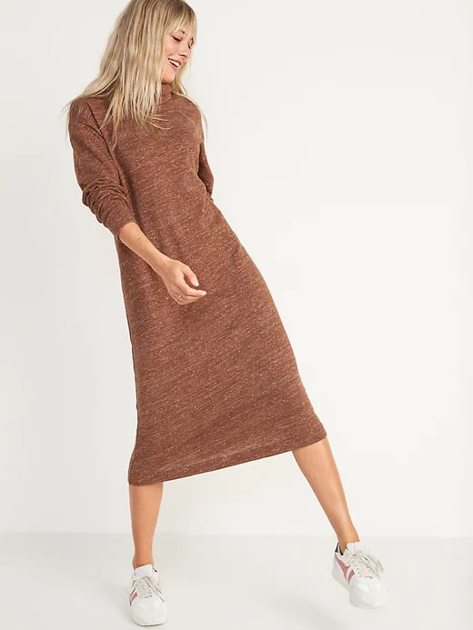 Old Navy Long-Sleeve Turtleneck Midi Sweater Shift Dress