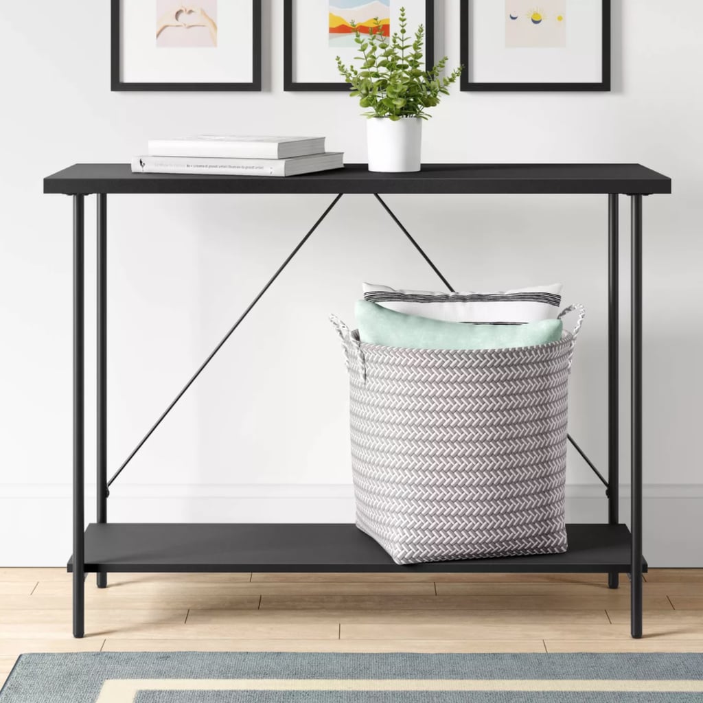 Room EssentialsWood and Metal Console Table