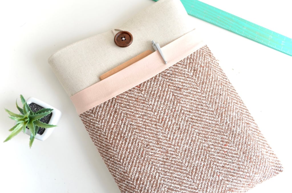 Herringbone Pink iPad Sleeve