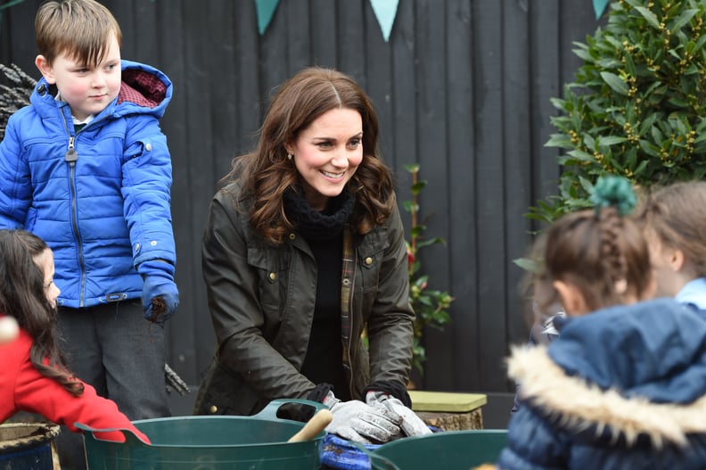 She Showed Off Her Green Thumb During a London School Visit