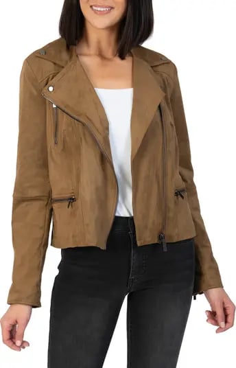 Cool Rider: KUT from the Kloth Quinn Faux Suede Moto Jacket