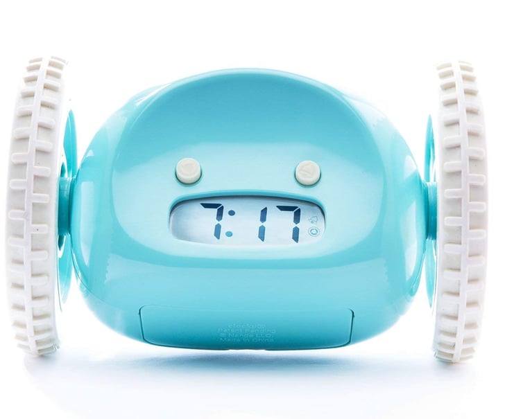 Clocky, the Original Runaway Alarm Clock on Wheels Best Gadgets on