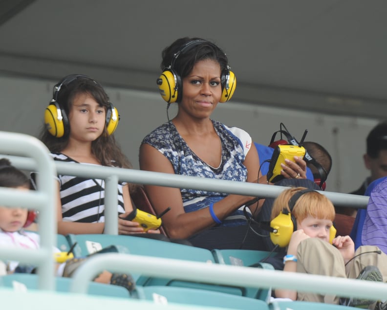 Watching NASCAR in 2011.