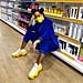 Tracee Ellis Ross's Yellow Pyer Moss Sneakers and Face Mask