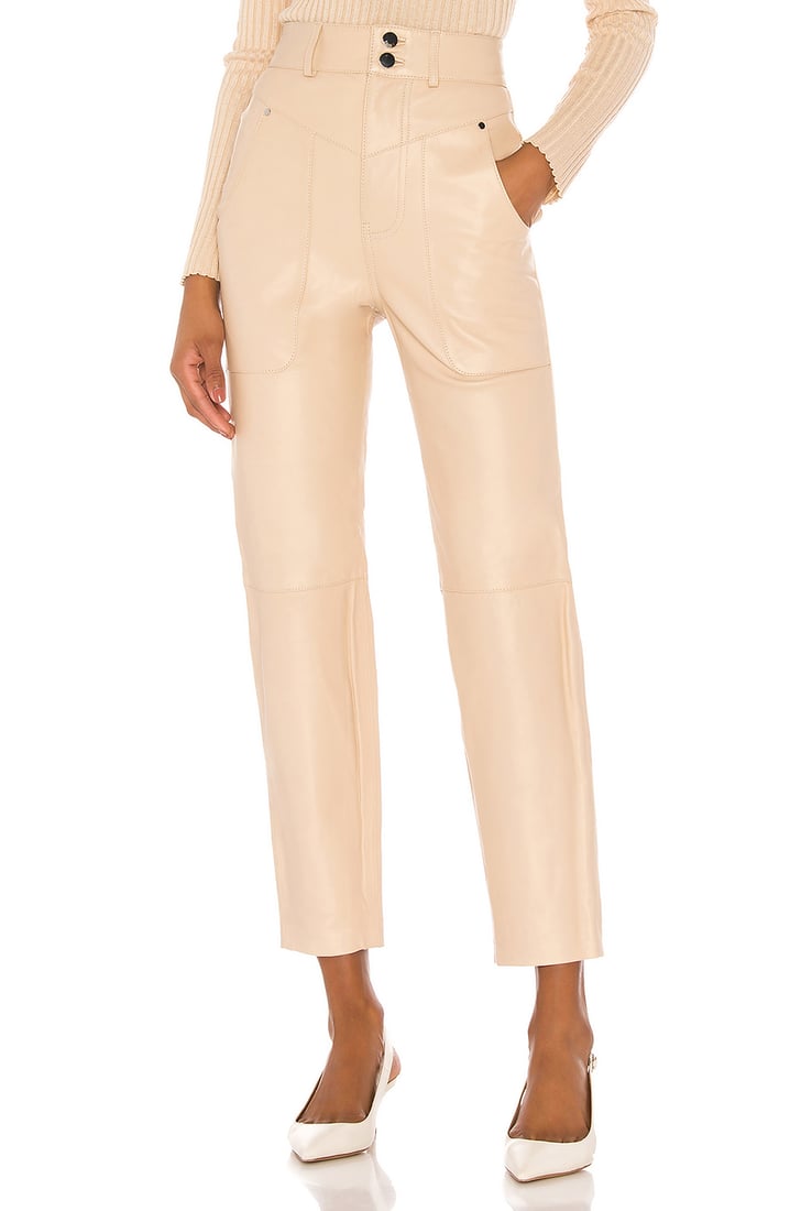 Our Pick Song of Style Seana Leather Pant in Khaki Kim Kardashian's Leather Pants, From Lace