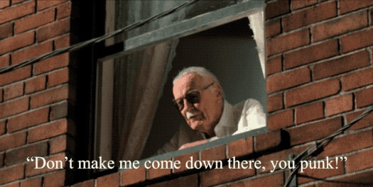 Image result for stan lee homecoming gif
