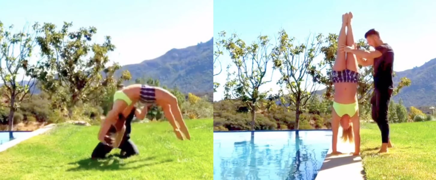 Watch Britney Spears Do Gymnastics Popsugar Fitness
