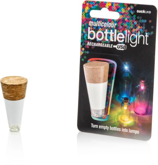 Multicoloured Rechargeable Bottle Light