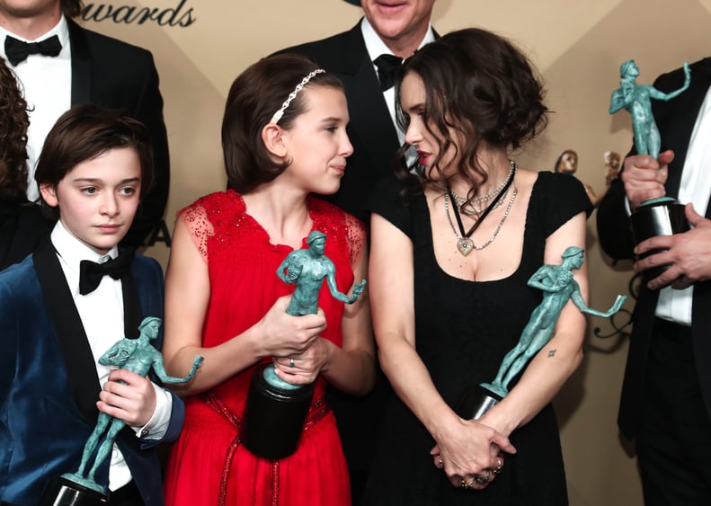 Noah Schnapp, Millie Bobby Brown, and Winona Ryder