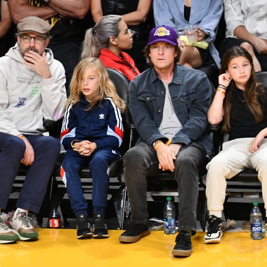 Jason Sudeikis, Jason Bateman With Their Kids at Lakers Game