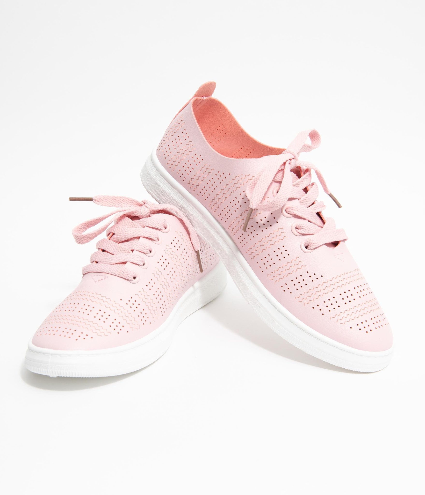 Light Pink Perforated Sneakers | This 