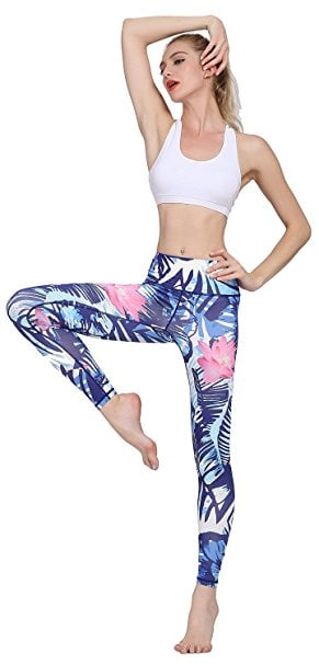 Girls Yoga Pants in leviathan's Roots Design 