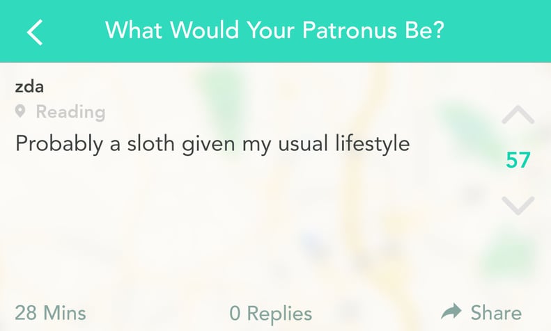 This Patronus keeps it real.