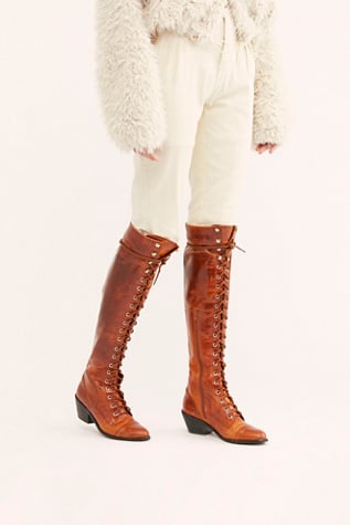 Jeffrey Campbell Joe Lace-Up Over-the-Knee Boots