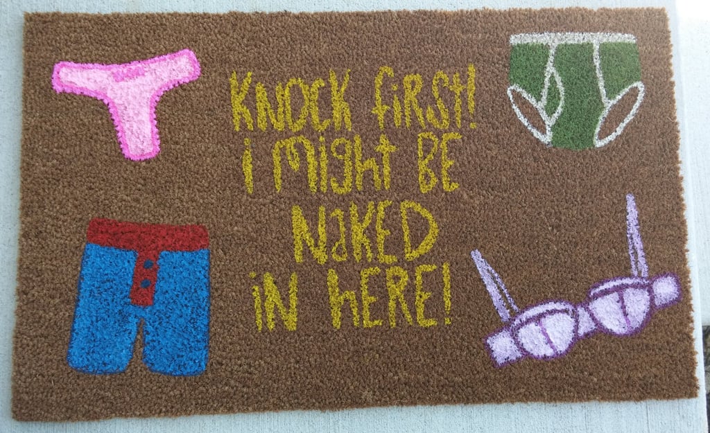 Naked Underwear Doormat (£21)