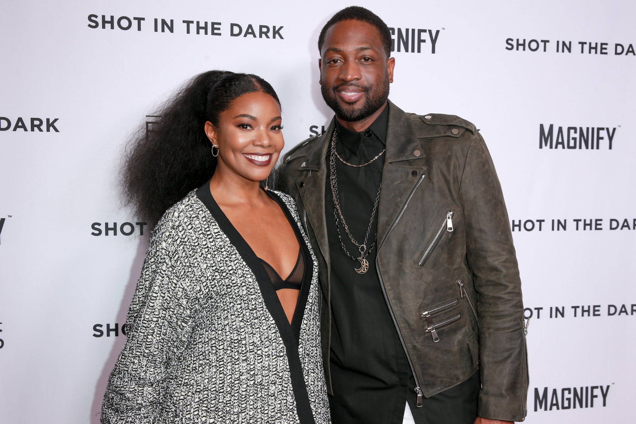 WEST HOLLYWOOD, CA - FEBRUARY 15:  Gabrielle Union (L) and Dwyane Wade attend Magnify and Fox Sports Films' 