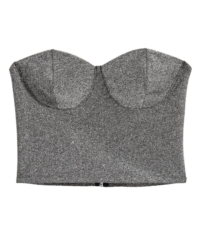 H&M Glittery Bustier