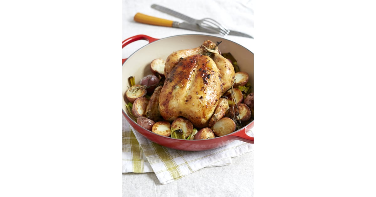 Whole Roasted Chicken With Potatoes and Leeks Giada De Laurentiis