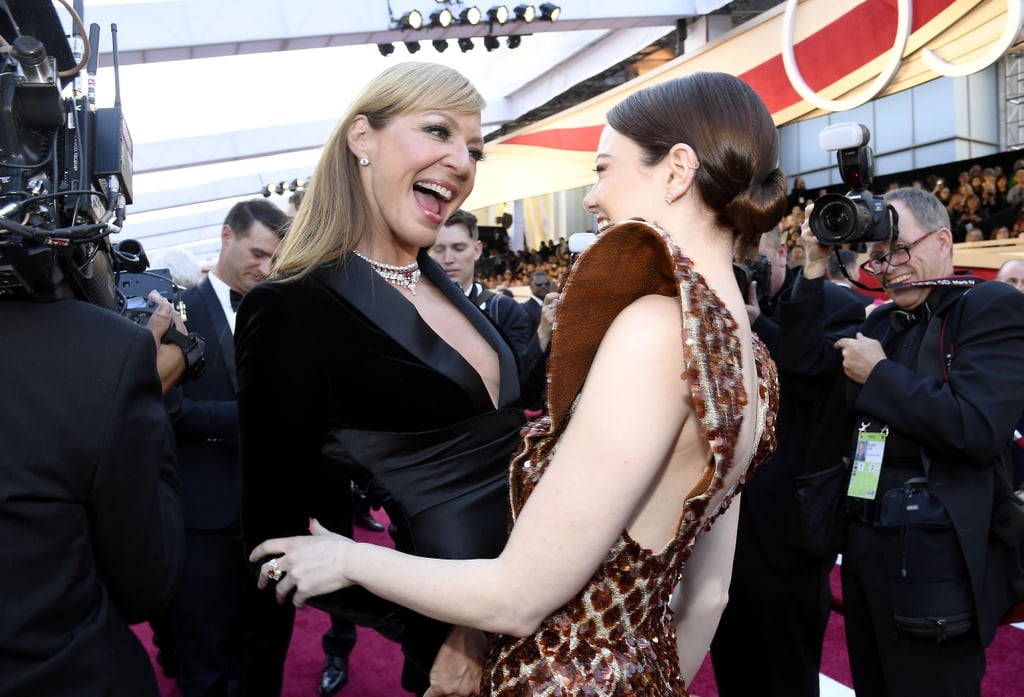 Pictured: Allison Janney and Emma Stone