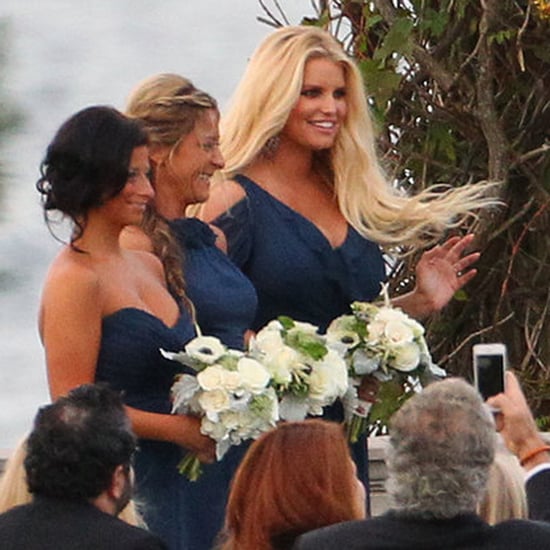 Jessica Simpson as a Bridesmaid For Her Friends