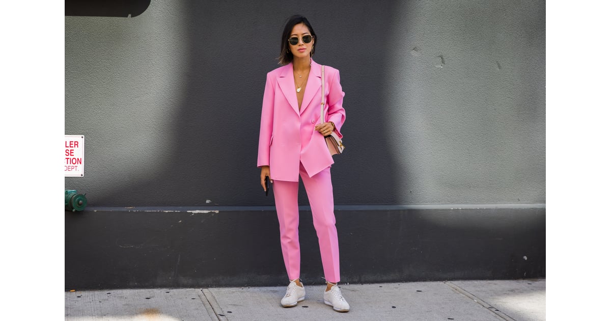 pink pantsuit