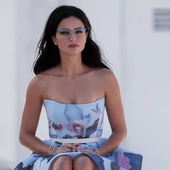 Adriana Lima Modeling Glasses For Vogue Eyewear