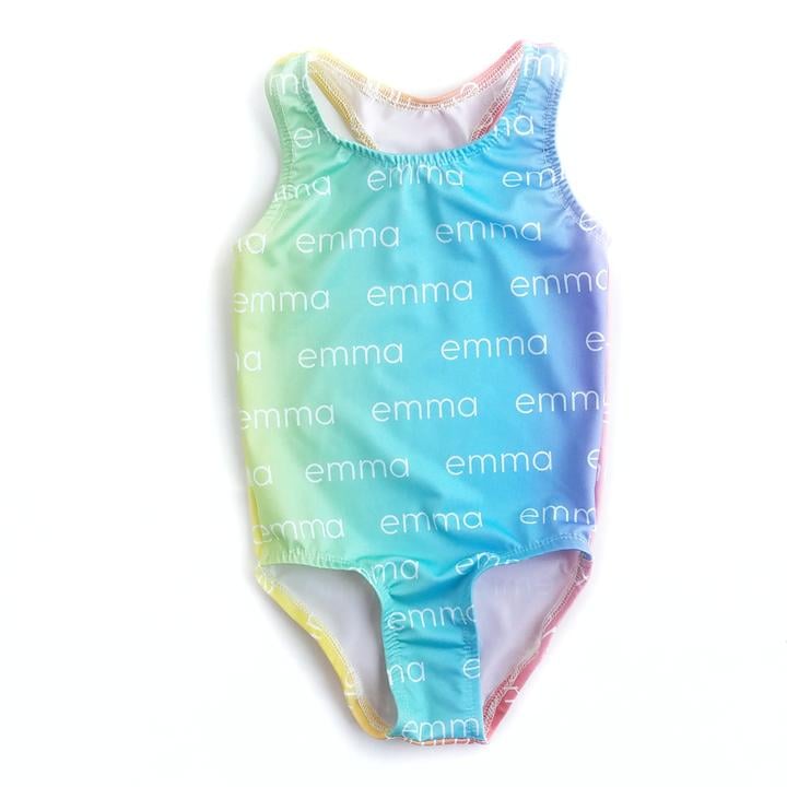 Pastel Ombré Tumble Tude Swimsuit and Leotard