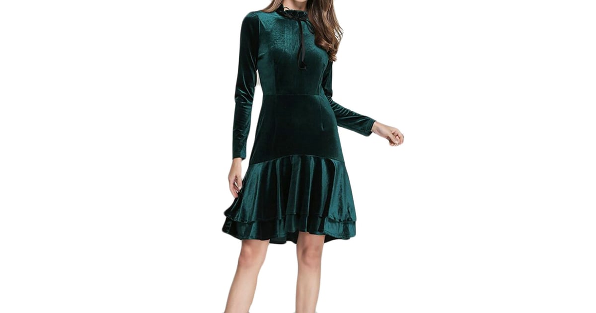 UUYUK Midi Dress | Velvet Dresses on Amazon | POPSUGAR Fashion Photo 11