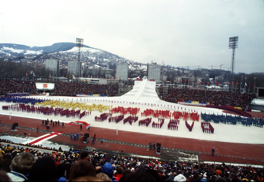 In 1984, Sarajevo, Yugoslavia, was all about people spelling out words.
