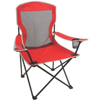 Coleman Cool Mesh Quad Chair (Red)