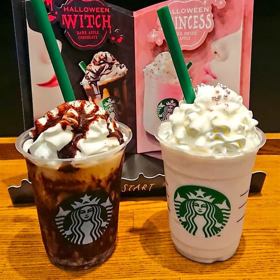 Starbucks Japan Halloween Witch and Princess Frappuccinos