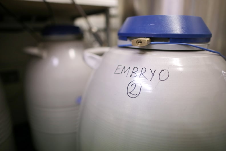 BIRMINGHAM, ENGLAND - JANUARY 22:  Embryos are frozen and stored in the cryo store at Birmingham Women's Hospital fertility clinic on January 22, 2015 in Birmingham, England. Birmingham Womens Hospital provides a range of health services to women and thei