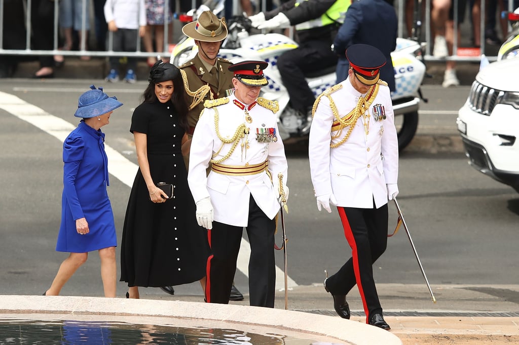 Meghan Markle Emilia Wickstead Black Dress October 2018