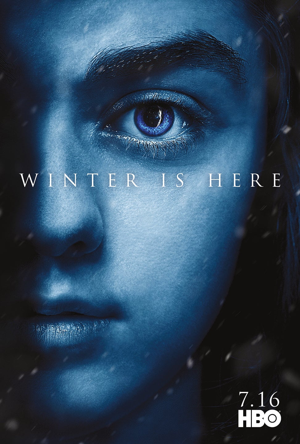 Arya Stark Winter Comes To Game Of Thrones In These Ice Cold