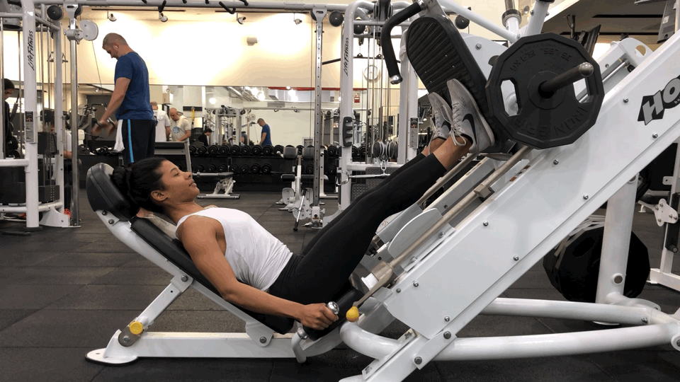 How To Use The Leg Press Machine Popsugar Fitness