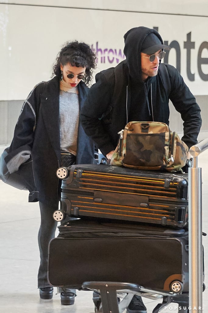Robert Pattinson and FKA Twigs at LAX Airport November 2015
