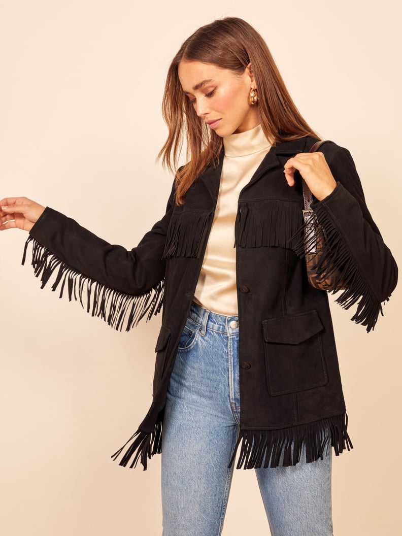 Veda Fringe Suede Jacket