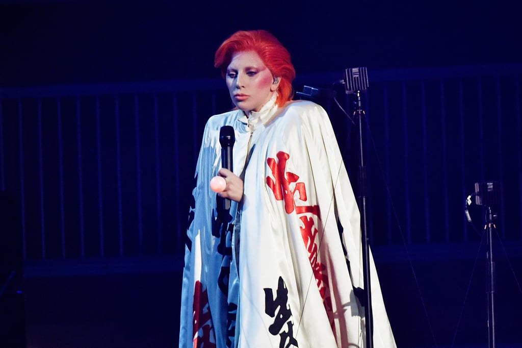 Lady Gaga David Bowie Grammys Tribute Makeup
