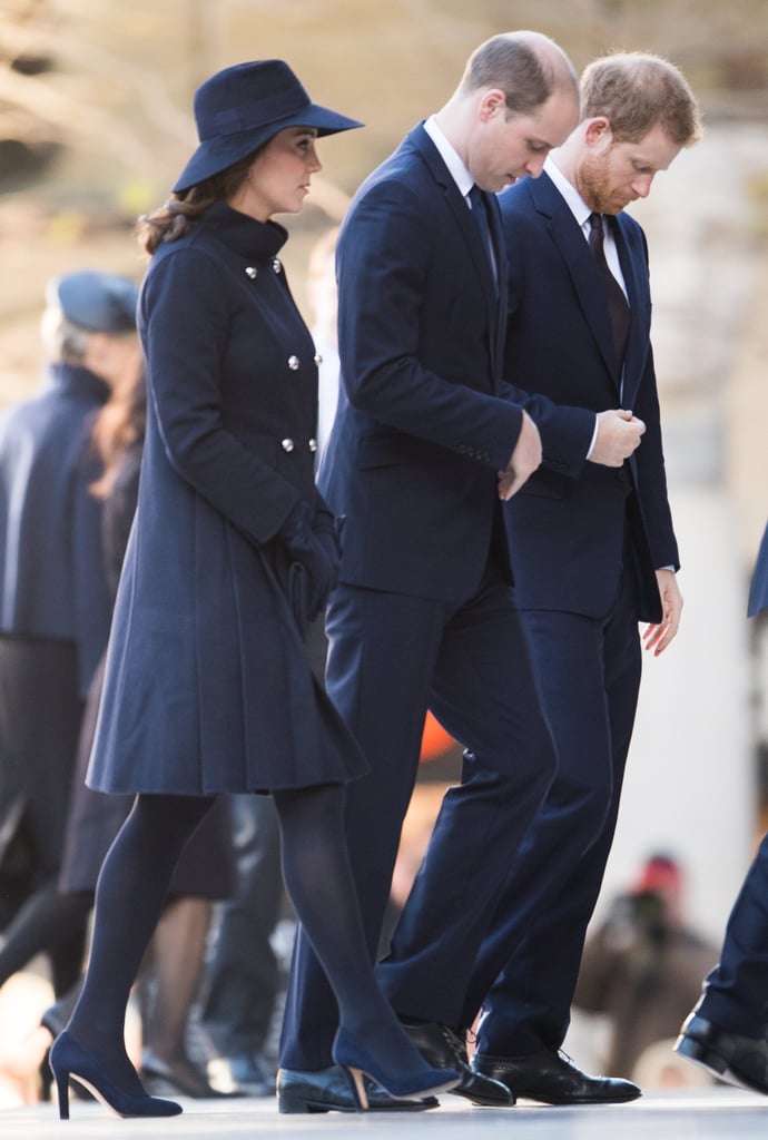Kate Middleton Blue Carolina Herrera Coat