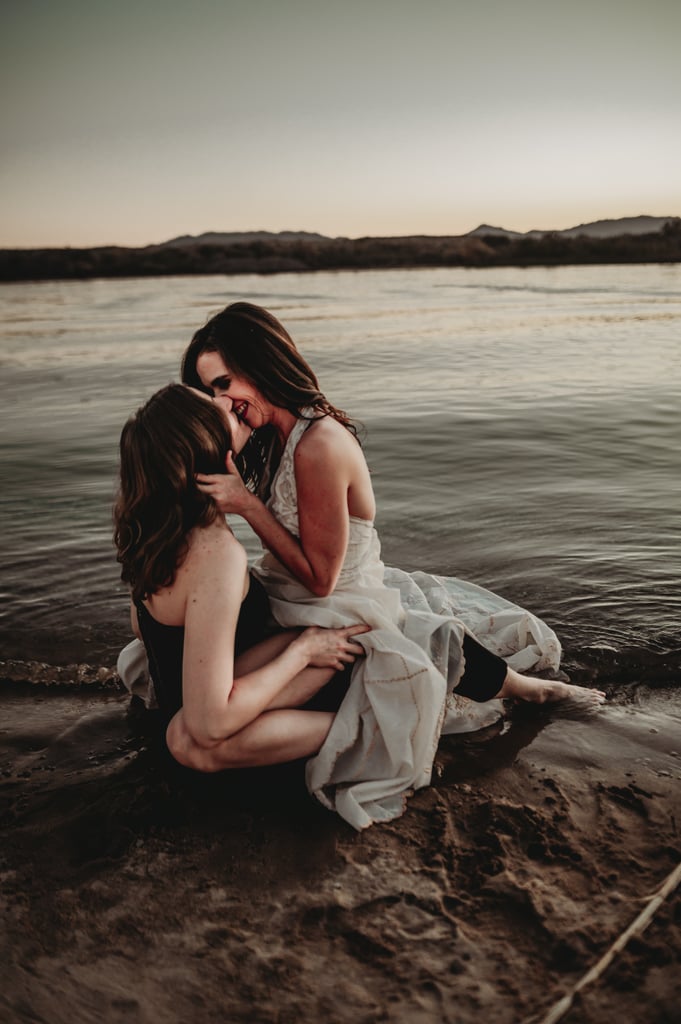 Sexy River Beach Engagement Photo Shoot