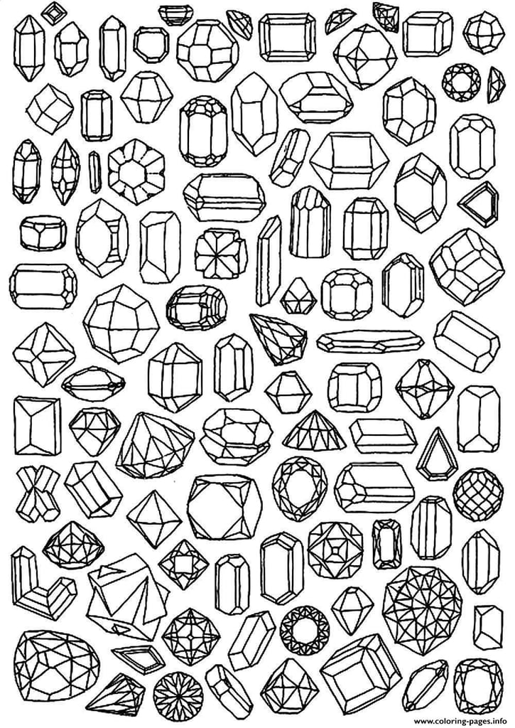 Get the colouring page: Jewels