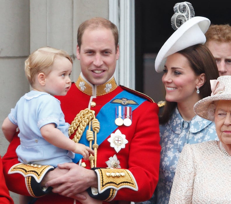 When She Beamed at George on the Balcony of Buckingham Palace in June 2015