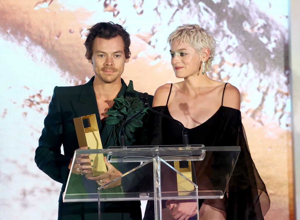 Emma Corrin and Harry Styles at the Toronto Film Festival 2022
