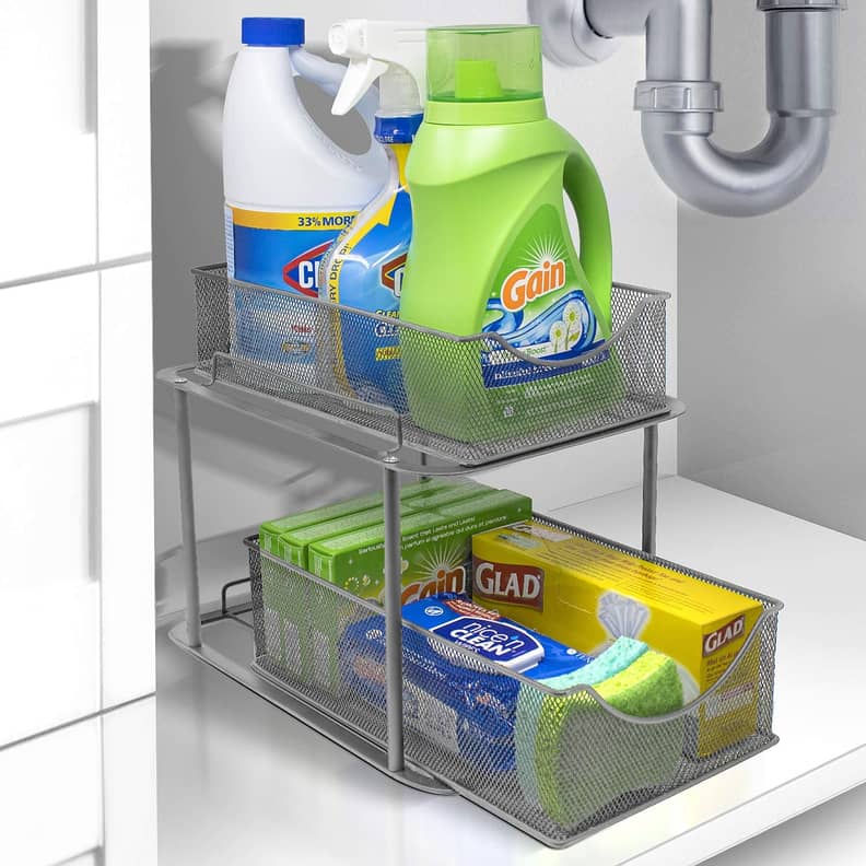 Hold N' Storage Under Sink Organizers and Storage - 2 Tier slide out C