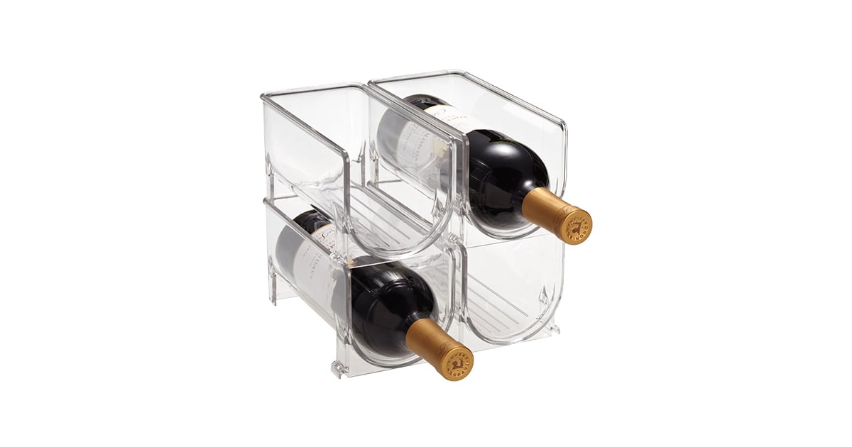With these fridge wine bins (8), you can stack your favorite bottles