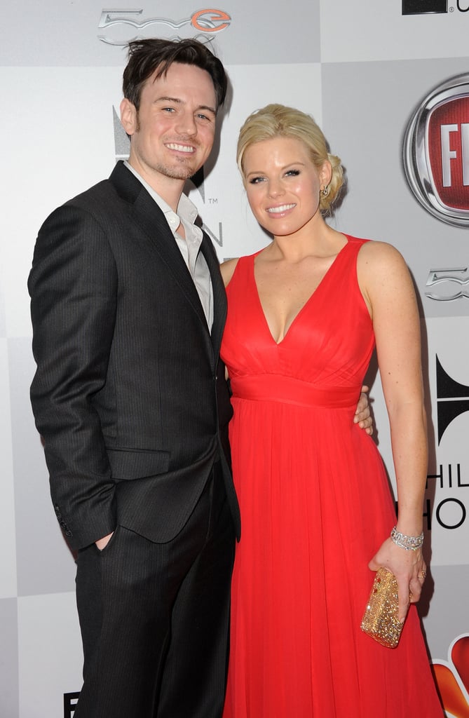 Brian Gallagher and Megan Hilty hit up the NBC afterparty together.
Brian Gallagher and Megan Hilty hit up the NBC afterparty together.