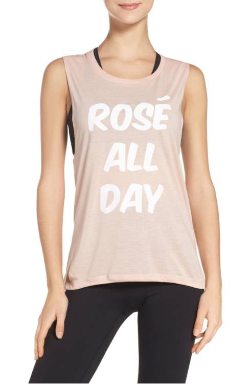 Rosé All Day Jersey Muscle Tee ($52)