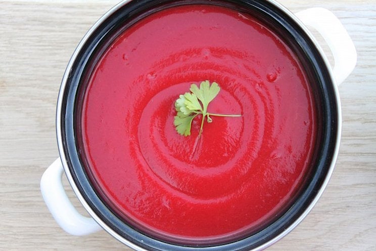 Beetroot, Butternut Squash, and Coconut Soup