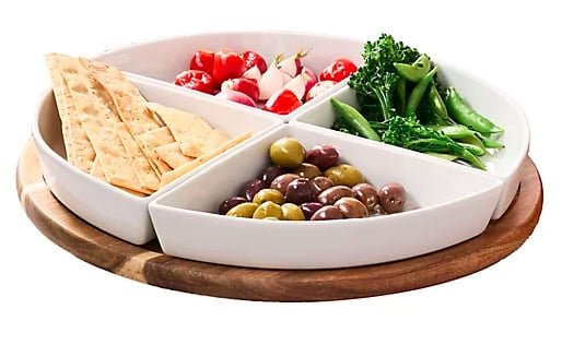 Our Table Hayden 5-Piece Lazy Susan Serving Set